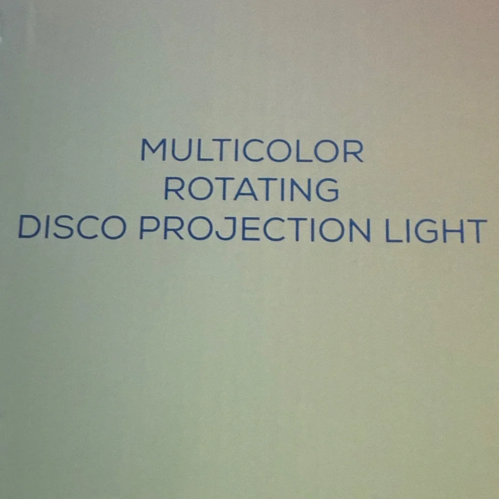 Rotating Disco Light with Multicolor LED - New in Box!!